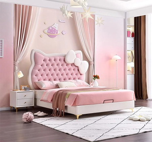 <span class=keywords><strong>Letto</strong></span> Matrimoniale di Lusso Queen/King Size con Struttura Imbottita, <span class=keywords><strong>Letto</strong></span> <span class=keywords><strong>Singolo</strong></span> Kitty, <span class=keywords><strong>Letto</strong></span> Hello Kids per Ragazze - Product Image 1