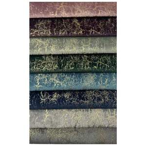 Royal luxury baby face stampato bronzato nero e <span class=keywords><strong>oro</strong></span> divano tappezzeria tessuto design floreale dorato - Product Image 5