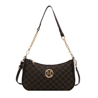 Sac à main de niche pour femme, léger, à porter sous le bras, sac à bandoulière tendance, style Instagram, avec petites chaînes et deux fermetures éclair, idéal pour les tenues habillées