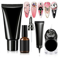 Colle UV pour Ongles, Gel de Fixation Strass, Gel de Montage Diamant 3D, Salon DIY Nail Art