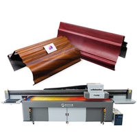 Mesin cetak rata Uv 3220 3.2m x 2m ukuran dengan Roich Gen5 kepala kaca dinding keramik pencetak 3d Printer Uv