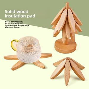 <span class=keywords><strong>Tapis</strong></span> isolant thermique en forme d'arbre de Noël pour la maison, anti-brûlure, pliable, artisanat créatif, ornements pour la maison et le bureau - Product Image 1