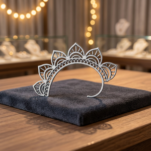 Puños de oreja chapados en plata bohemios de diseñador, joyería de declaración única de latón para bodas, fiestas, regalos, compromisos - Product Image 3