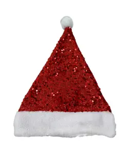 Heißer Verkauf HX-051 Pailletten mütze-doppelseitige Weihnachts mütze Weihnachts mütze Pailletten Weihnachts mütze