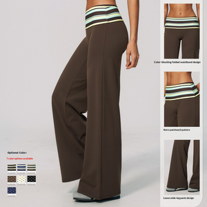Leggings de yoga SHINBENE vintage à pois et rayures, taille haute pliable, extensibles, <span class=keywords><strong>pour</strong></span> la <span class=keywords><strong>gym</strong></span> et le fitness, <span class=keywords><strong>pour</strong></span> femmes - Product Image 2