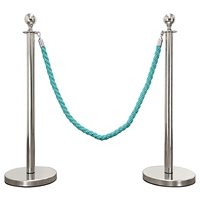 Hochwertige Edelstahl-Warteschlangen-Systempfosten mit rotem Teppichseil, einziehbare Absperrstangen 320x51x1000mm Ufeiya UFY-VR51
