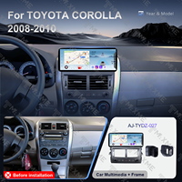 Kit de cadre d'autoradio 12,3 pouces pour Toyota Corolla 2008-2010, garniture de fixation d'écran de navigation pour intérieur de voiture