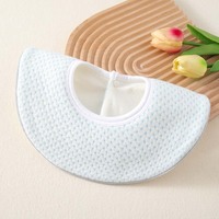 New Year Cute Baby Bib with Cartoon Pattern 100% Cotton Lining Unisex for Ages 0-3 Decorative Red Embroidery