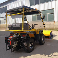 Déneigeuse à 4 roues, moteur à essence, déneigeuse ATV, machine de nettoyage de la neige Longxin pour le déneigement des routes