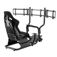 LRS07-SR02 Premium Sim Racing Triple moniteur support sol support réglable VESA support pour LRS07-BS course simulateur TV configuration