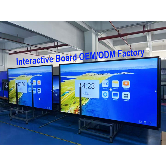 Digital Interactive Board Whiteboard 55 65 85 100 Inch Smart Board Touch Screen Interactive for Teaching/Conference/Advertising