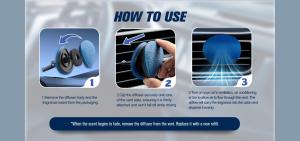 Ambientador de Coche de Lujo de Alto Rendimiento al por Mayor con Clip para Ventilación y Aromas Naturales Duraderos - Product Image 6