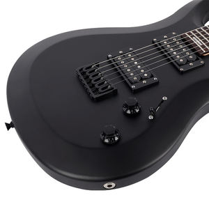 D-180 EARTHGRACE 24 프렛 무광 블랙 & 화이트 6현 로즈우드 지판 V70 HH 픽업 전문가용 일렉트릭 기타 - Product Image 4