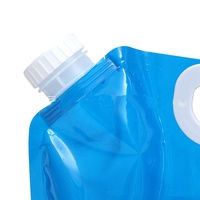 Sac à eau transparent en papier d'aluminium de 5l, réutilisable, pliable, pour boire, Camping, avec bec et poignée, Offre Spéciale