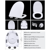 Siège de toilette en plastique de haute qualité à fermeture lente XJ-981, accessoires de salle de bain, couvercle de toilette