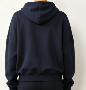 <span class=keywords><strong>Sweat</strong></span> à capuche pour femme en polaire douce, broderie rose rouge, manches longues, style décontracté pour le quotidien - Product Image 2