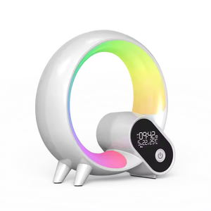 2024 món quà tốt nhất thông minh Q Wake-up đồng hồ báo thức với loa đầy màu sắc ánh sáng ban đêm với giấc ngủ tiếng ồn trắng và Wake-up dẫn ánh sáng - Product Image 1