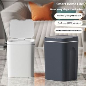 Cubo de Basura Inteligente con Sensor de 14L/16L, Cubo Cuadrado de Gran Capacidad con Sensor Automático para el Hogar, Sala de Estar y Cocina - Product Image 6