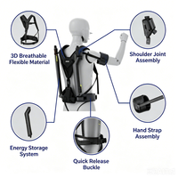 Exosquelette industriel portatif pour l'élevation, aide au travail en hauteur, support ergonomique pour bras, idéal pour l'usine et la construction