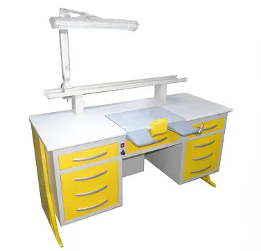 Bancos de laboratorio dental de alto grado, muebles con cajón hechos en China