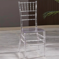 Chaise Chiavari empilable en plastique durable, best-seller, pour mariage, hôtel, banquet, événements, design moderne