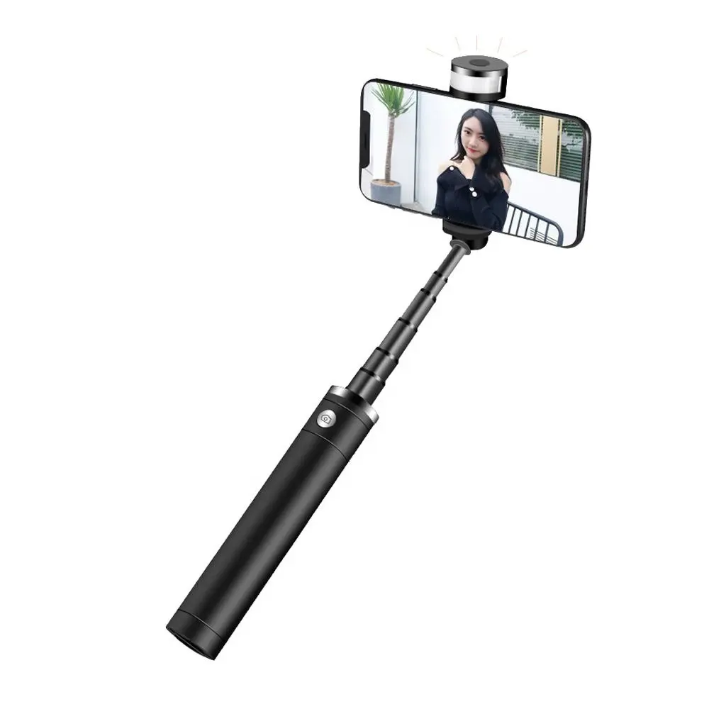 Giá Đỡ Ba Chân Selfie Stick Di Động Với Đèn Tròn Selfie Beauty Portrait Fill Light Cho Điện Thoại X 8 7 Plus