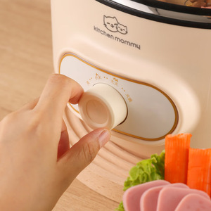 หม้อไฟฟ้าอเนกประสงค์ Kitchen Mommy ขนาด 4 ลิตร พร้อมฝาแก้วนิรภัย ควบคุมการทำงานด้วยระบบกลไก - Product Image 2