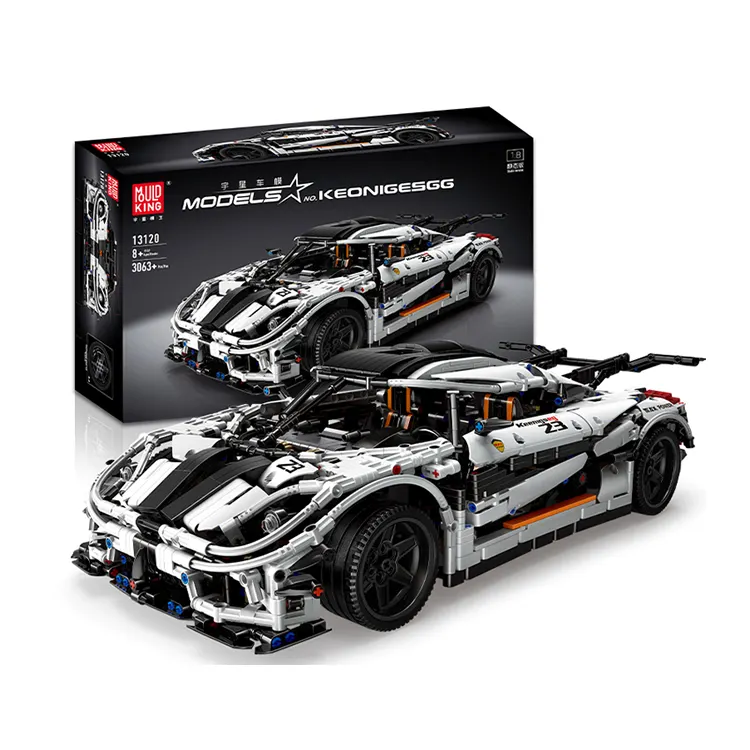 गर्म बिक्री ढालना राजा 13120 कलाओं सीरीज गति Koenigseggs रेसिंग कार मॉडल किट इमारत ब्लॉकों खिलौने बच्चों के लिए 3063PCS