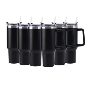 Vaso de acero inoxidable de marca, 30 oz, aislado al vacío, con pajita y tapa, para uso en exteriores, camping, viajes y oficina. - Product Image 4
