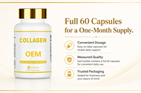 Compléments alimentaires à base de plantes, 60 capsules, supplément de collagène en peptides, vitamines antioxydantes, favorisent la santé des cheveux, de la peau et des ongles, pour adultes, vente en gros