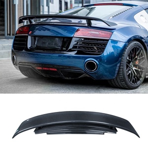 Pour R8 GT Style aile de becquet de coffre arrière en Fiber de carbone pour Audi R8 V8 V10 2007 - 2016 style de voiture de course automatique - Product Image 3