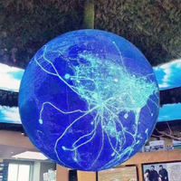 Pantalla LED Esférica YUYI P1.86, Diámetro 1m/1.5m/2m, Globo LED Creativo con Forma de Tierra, Pantalla LED Esférica para Video