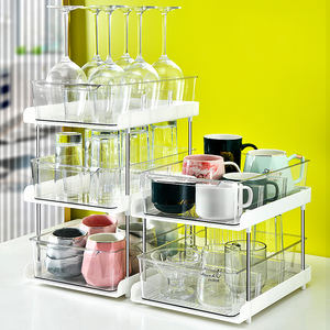 Escurridor <span class=keywords><strong>de</strong></span> Platos <span class=keywords><strong>de</strong></span> Dos Niveles Sobre <span class=keywords><strong>el</strong></span> Fregadero para Almacenamiento en Gabinetes <span class=keywords><strong>de</strong></span> Cocina, Uso Doméstico, Material Plástico PET - Product Image 2