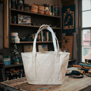 Bolso de compras de lona de algodón grande personalizado bolso de mano personalizado para reutilización de comestibles orgánico con logotipo impreso bolso de mano liso - Product Image 3