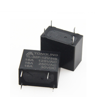 Relais PCB 12V TL-32F-12V-HS16A de l'usine de relais TONGLING, relais 4 broches 16A 250VAC 32f