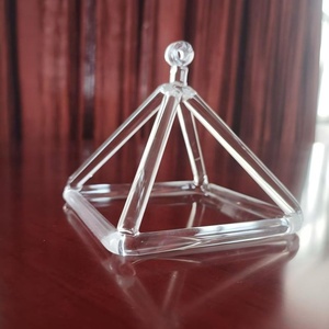 高端手工制作透明石英水晶歌唱金字塔水晶柱，用于声音疗愈 - Product Image 6