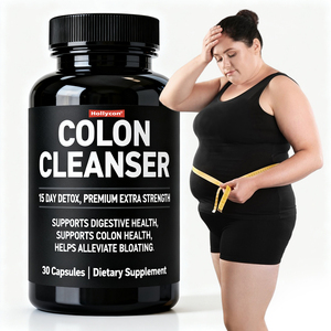 OEM píldora adelgazante a base de hierbas naturales quemar grasa pérdida de peso rápida desintoxicación abdomen plano limpiador de colon 15 cápsulas de desintoxicación día - Product Image 1