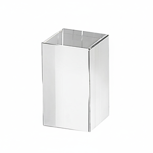 Contenitore in Vetro Paralleloprismatico 40x40x60mm, Organizzatore da Scrivania, Scatola di Stoccaggio Trasparente - Product Image 2