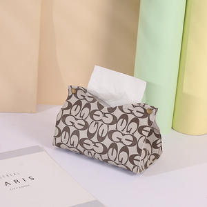 Caja de pañuelos floral clásica multiusos, práctica para la sala de estar, el coche, caja de almacenamiento de lujo - Product Image 2