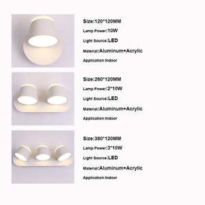 Lámpara de Pared LED Moderna Minimalista, Simple, de Aluminio y Acrílico, para Pasillo, Dormitorio, Habitación de Huéspedes, Hotel, Iluminación Interior - Product Image 6