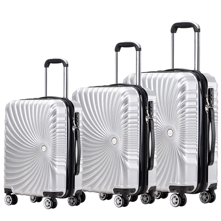 Koper bagasi pintar gaya bisnis tahan lama, koper troli aluminium tahan lama, tas koper dapat diperbesar untuk perjalanan 2024
