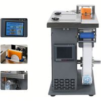 Machine d'étiquetage d'angle de scellage semi-automatique à angle droit à 90 degrés utilisée pour les collations, les cartons de parfum de produits de soins de la peau