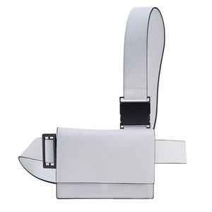 Logo Kustom Hitam Halus Kulit Pria <span class=keywords><strong>Harness</strong></span> Kecil Dada Rig Pack Crossbody Messenger Tas Bahu untuk Pria - Product Image 4