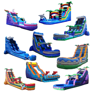 Nouveau toboggan gonflable Leap, château gonflable, parc à thème football, toboggan à piste sèche, jeu <span class=keywords><strong>de</strong></span> balle en PVC - Product Image 6