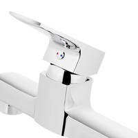 Robinet de baignoire en laiton, Robinet de douche de salle de bain, Mitigeur bain-douche