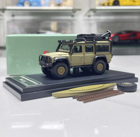 Modèle de voiture de collection personnalisé en alliage moulé sous pression de qualité supérieure Master Land Rover Defender 4X4 DEcode High-Body Edition 1:64