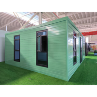 Maison conteneur préfabriquée extensible à bas prix de 40 pieds/20 pieds, en kit, avec 2 à 5 chambres, design moderne pour usage extérieur