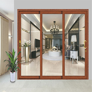 Porte coulissante écologique avec portes coulissantes en verre trempé, Double porte coulissante - Product Image 5