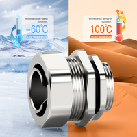 HOONSUN Presse-étoupe métallique étanche IP68 en laiton nickelé pour câble basse tension