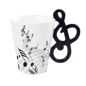 Magic Cartoon <span class=keywords><strong>3D</strong></span> Cerámica Música Violín Música Taza de café Taza creativa con asa - Product Image 6